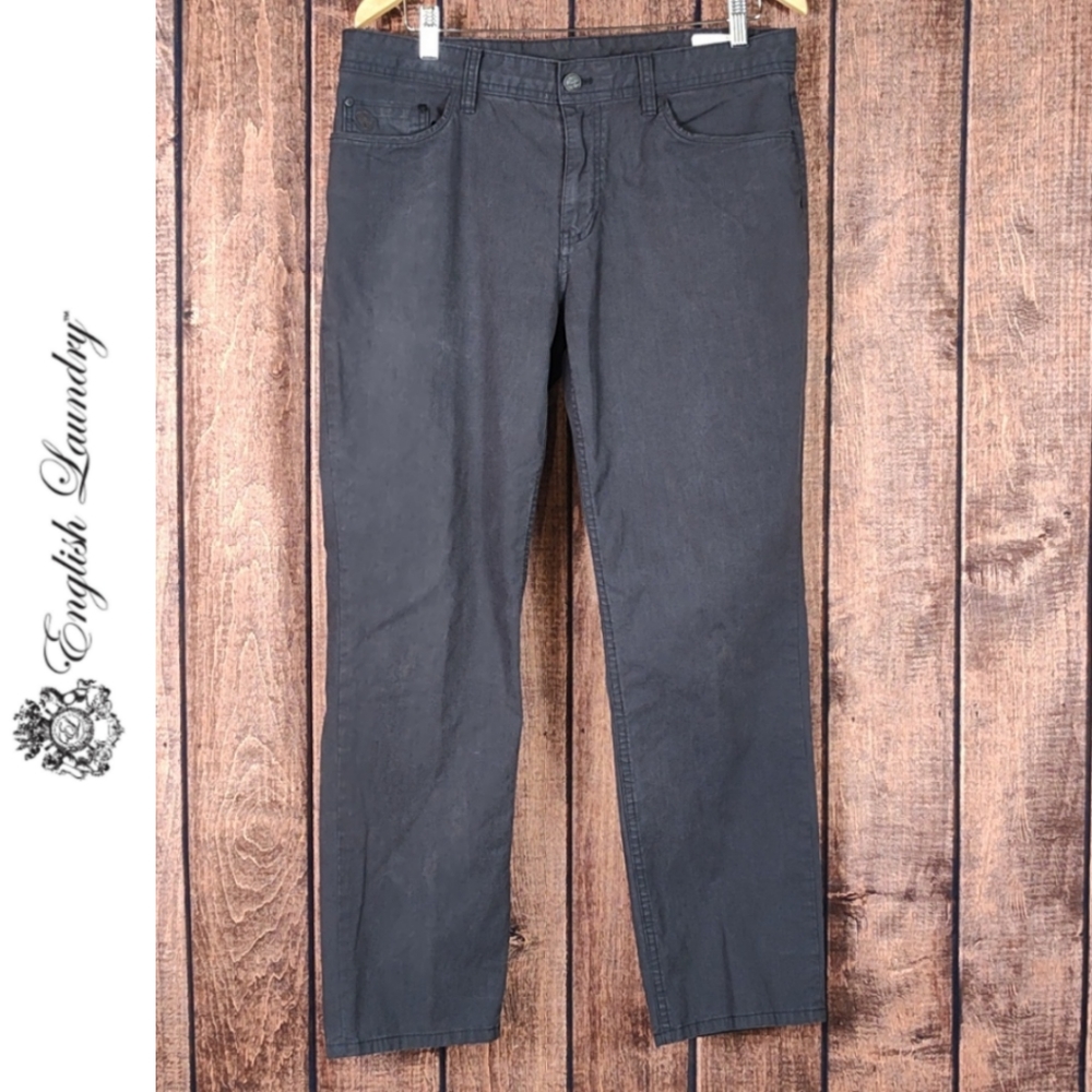 34x30 Gray Stretch Men's Twill Trousers Like New